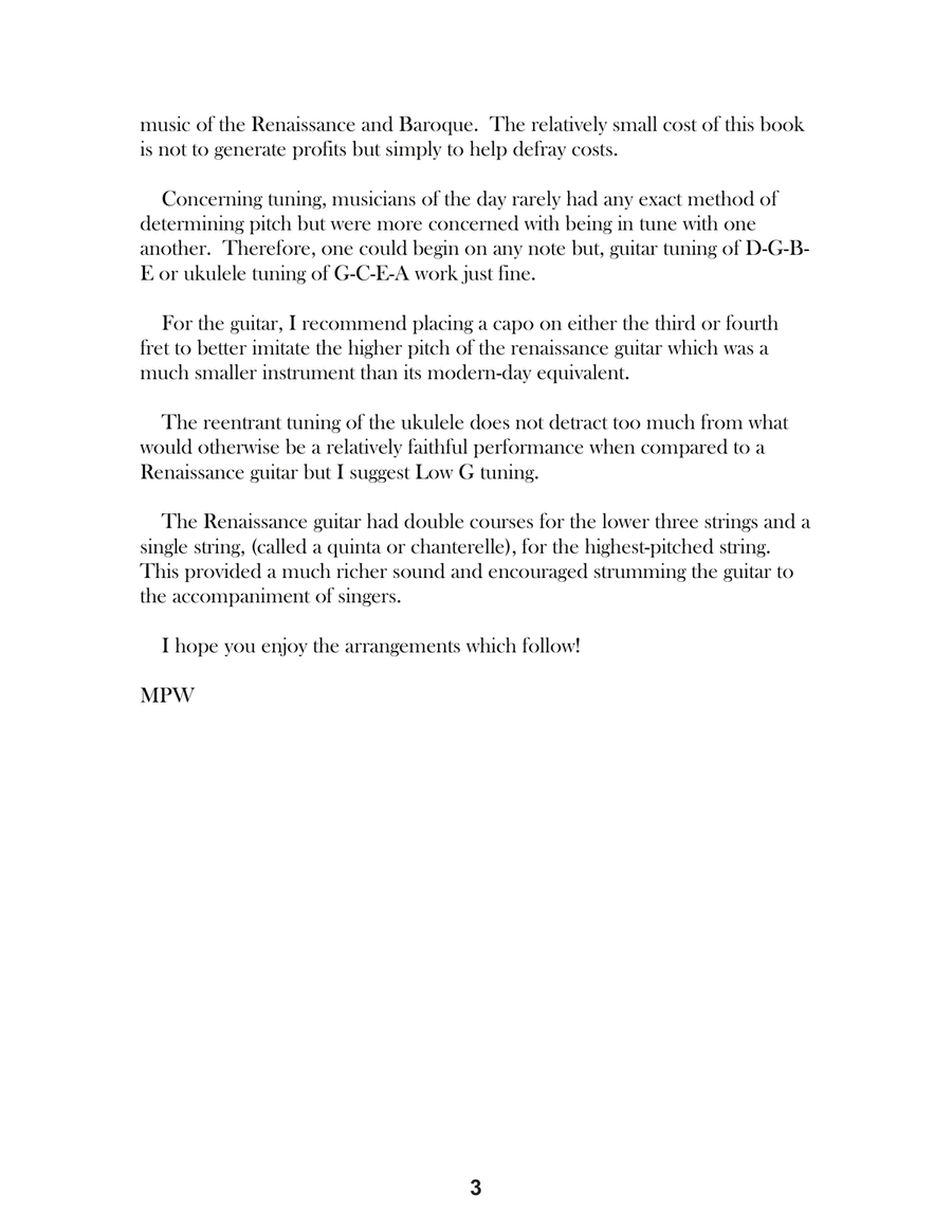 Adrian Le Roy Fourth Book of Tablature for Guitar The Music Of Grégoire Brayssing For Low G Ukulel Acoustic Guitar scores gallery preview page 5