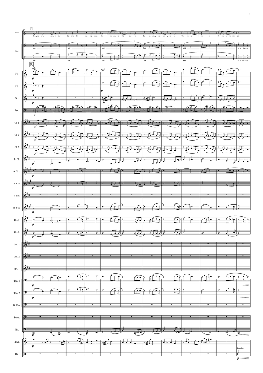 Silent night - for Ukraine Concert Band scores gallery preview page 3