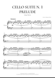 Cello Suite N. 1 in G Major, Prelude (Easy Piano) - Bach