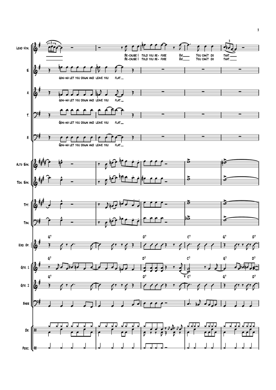 You Can't Do That Large Ensemble scores gallery preview page 3