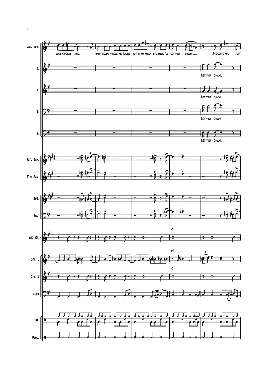 You Can't Do That Large Ensemble scores gallery preview page 6