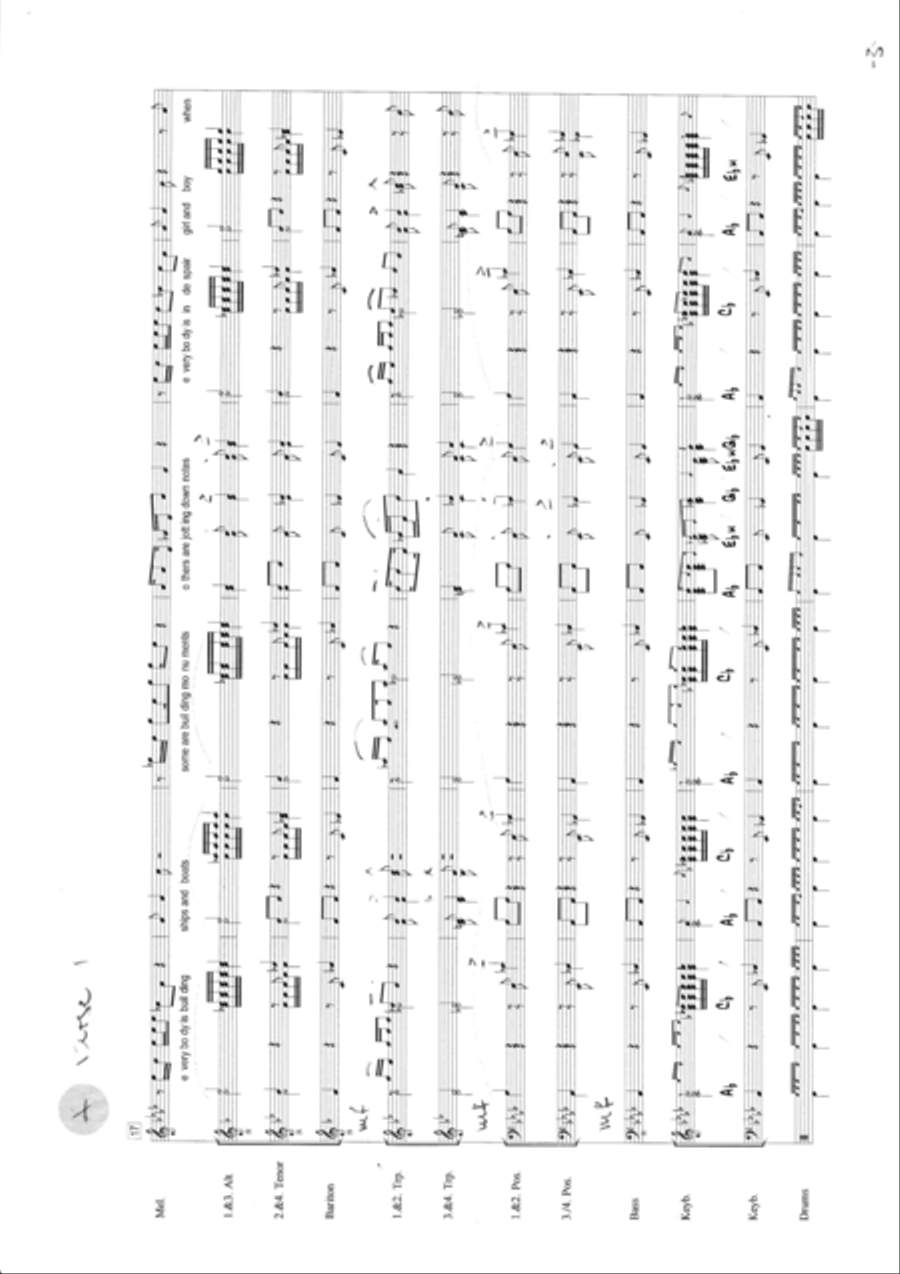 Quinn, The Eskimo (the Mighty Quinn) Tenor Saxophone scores gallery preview page 3