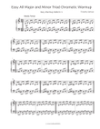 Easy Major and Minor Triad Chromatic Warmup