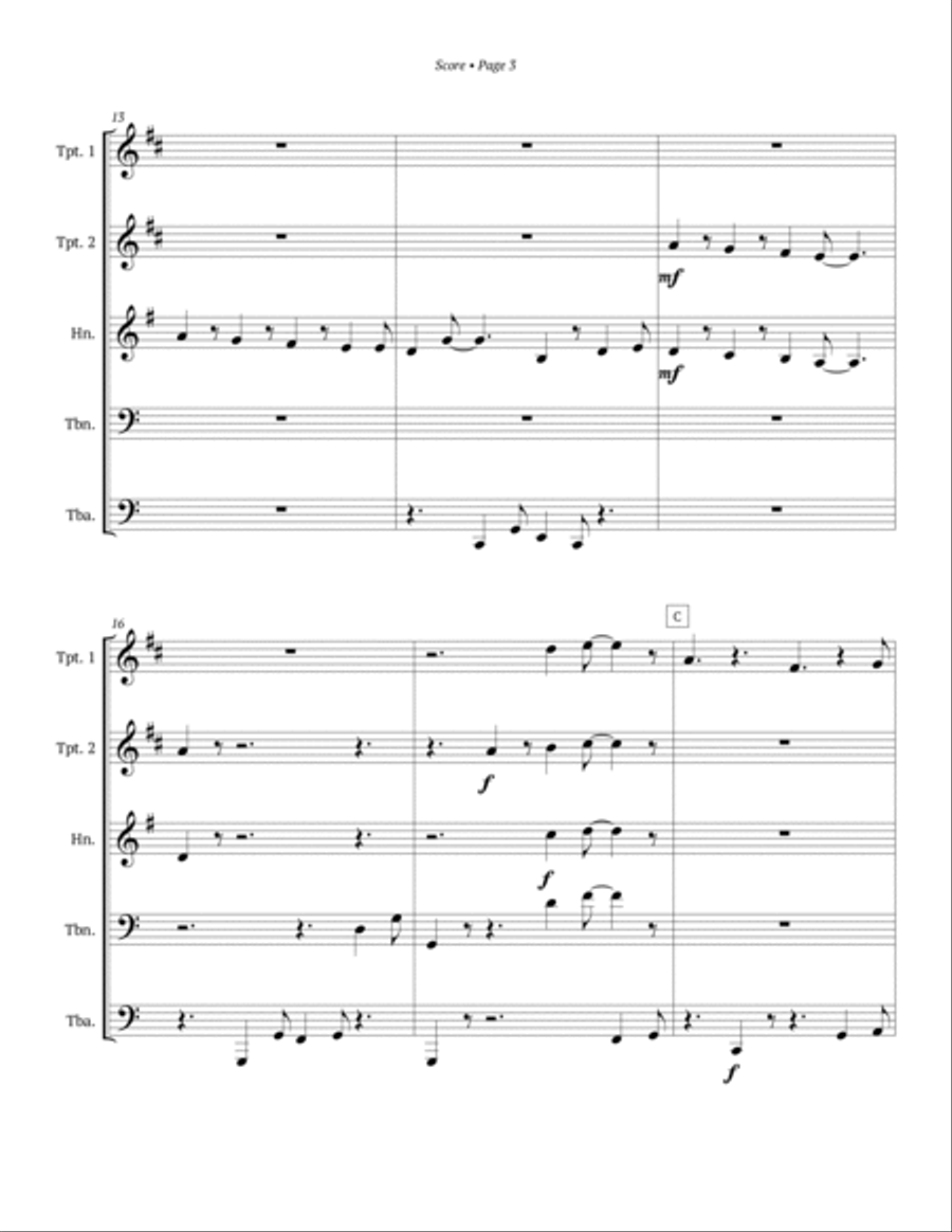 Frosty The Snowman (motion Picture) Horn scores gallery preview page 4