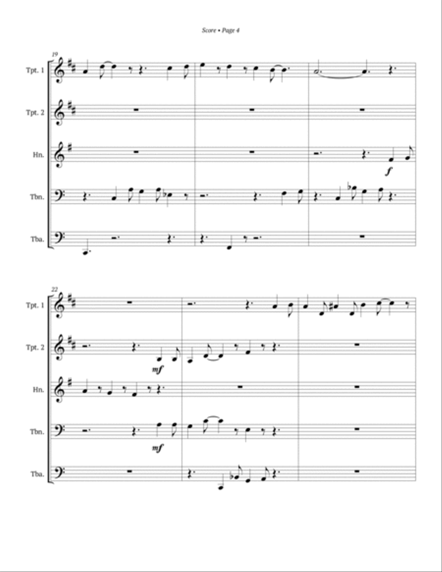 Frosty The Snowman (motion Picture) Horn scores gallery preview page 5