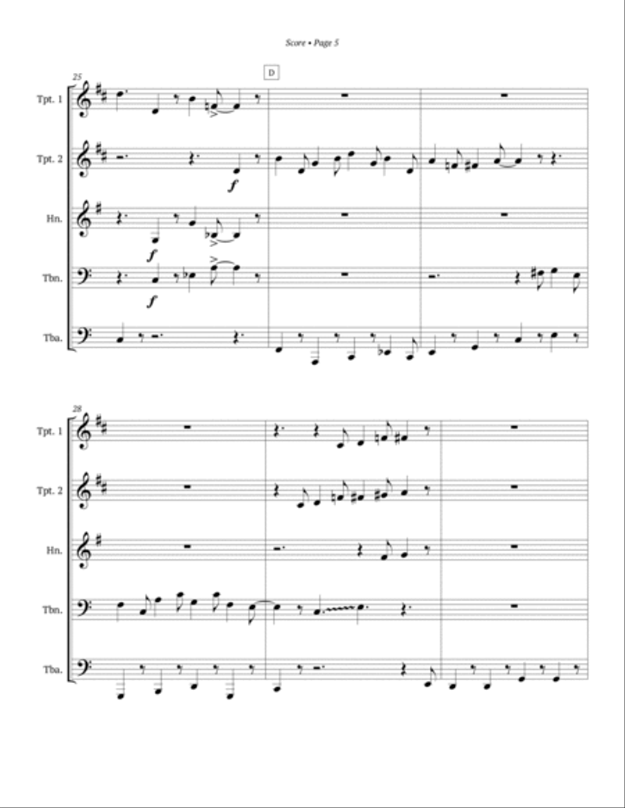 Frosty The Snowman (motion Picture) Horn scores gallery preview page 6