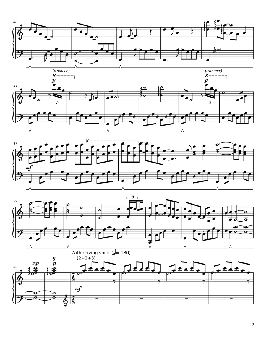 Butterfly Dance Butterfly Dance Piano Solo scores gallery preview page 3