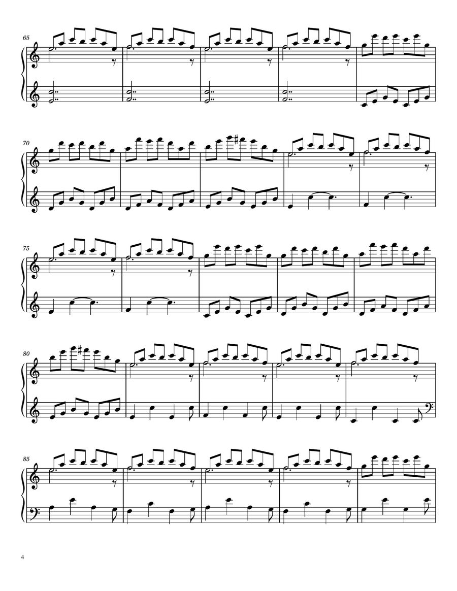 Butterfly Dance Butterfly Dance Piano Solo scores gallery preview page 4