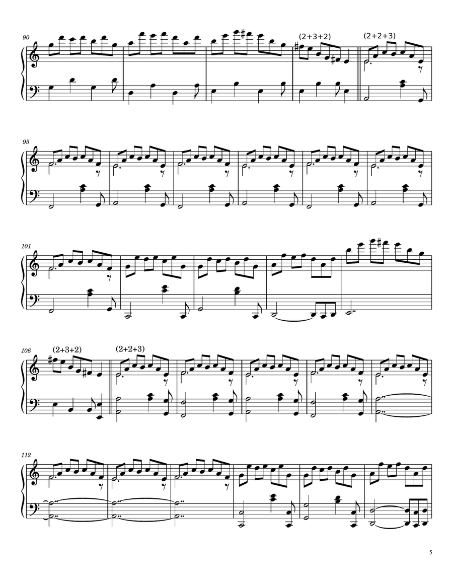 Butterfly Dance Butterfly Dance Piano Solo scores gallery preview page 5