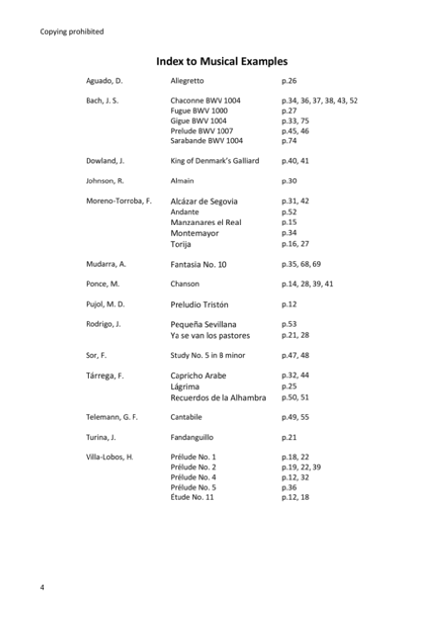 Classical Guitar Expression & Fingering Techniques Acoustic Guitar scores gallery preview page 4