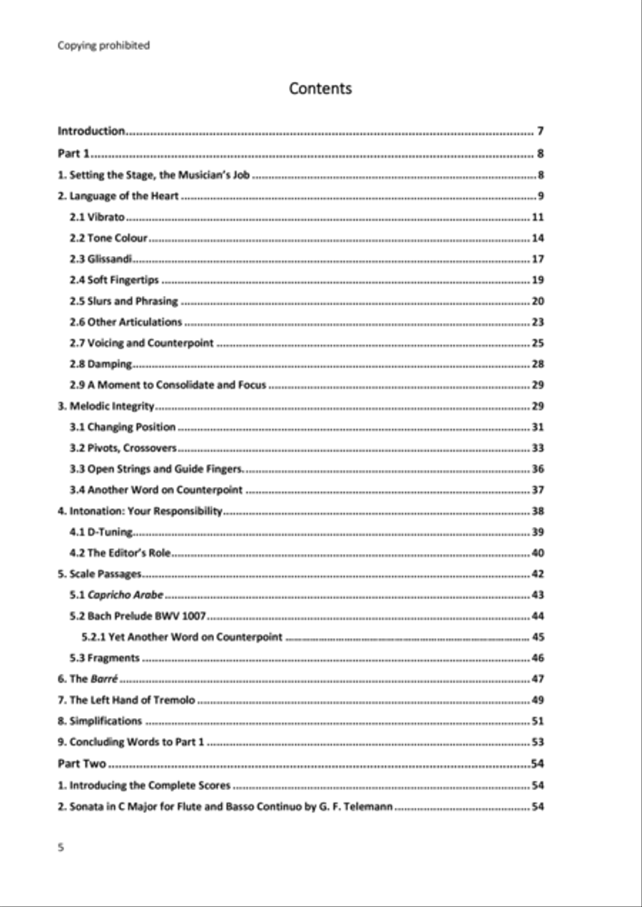 Classical Guitar Expression & Fingering Techniques Acoustic Guitar scores gallery preview page 5