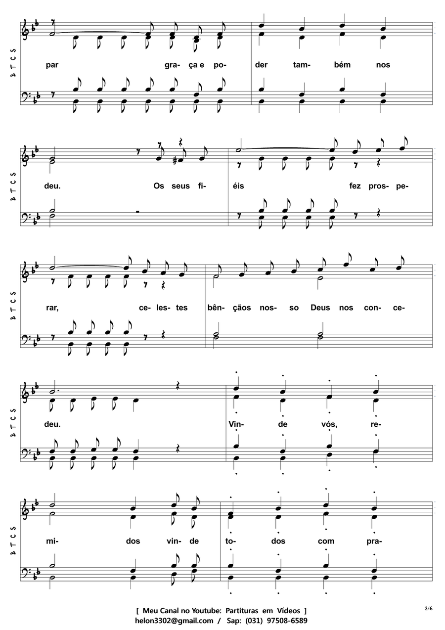 Ação de Graças Ação de Graças 4-Part scores gallery preview page 2