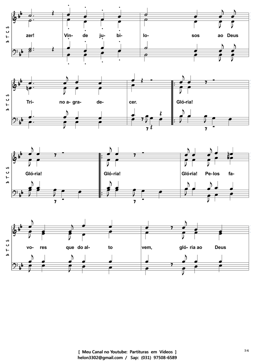 Ação de Graças Ação de Graças 4-Part scores gallery preview page 3