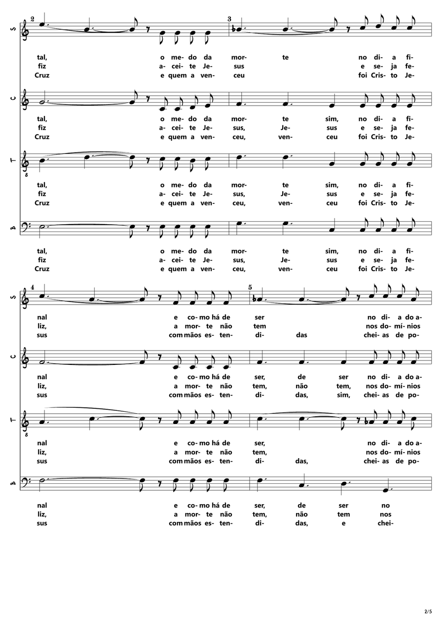 Viva Com Deus Viva Com Deus 4-Part scores gallery preview page 2