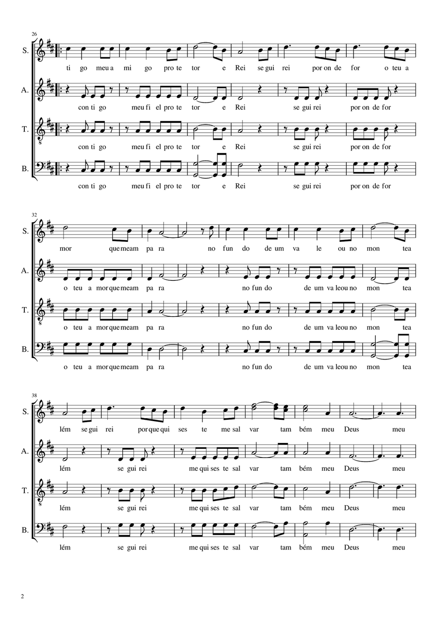 Oh Meu Deus Oh Meu Deus 4-Part scores gallery preview page 2