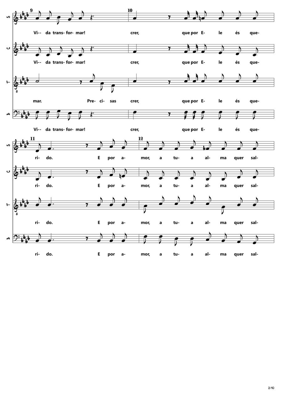 Um Passo Só Um Passo Só 4-Part scores gallery preview page 2