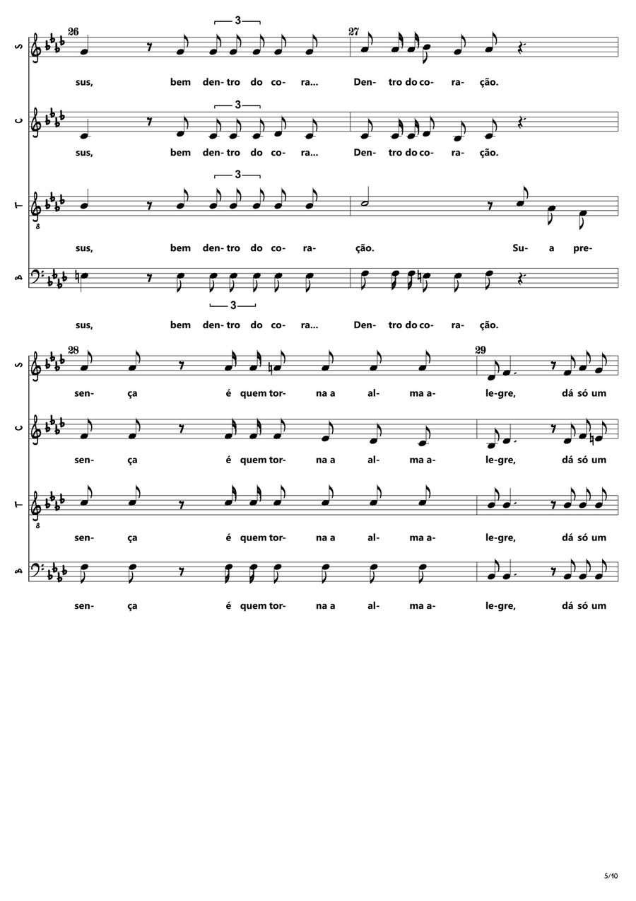Um Passo Só Um Passo Só 4-Part scores gallery preview page 5