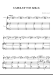 Carol of the Bells (Very Easy/Beginner) - A minor (for Violin and Piano) mini preview