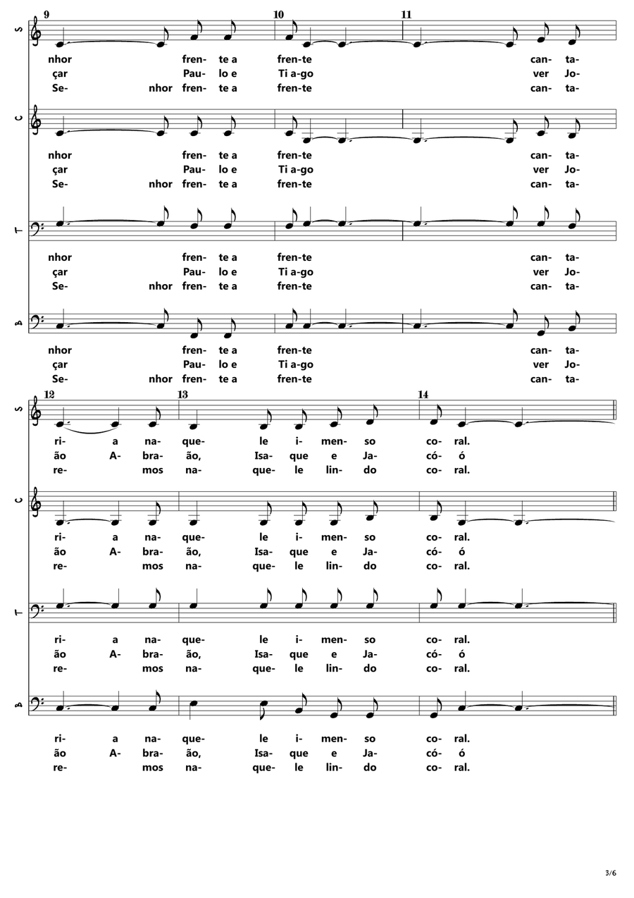 A Ditosa Cidade A Ditosa Cidade 4-Part scores gallery preview page 3