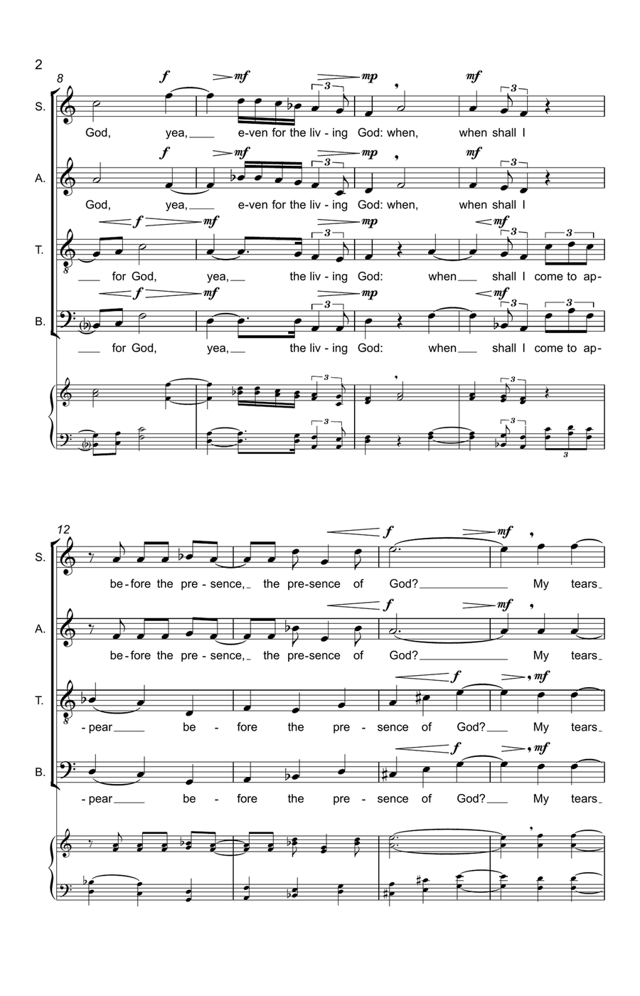 Like As The Hart Like As The Hart 4-Part scores gallery preview page 2
