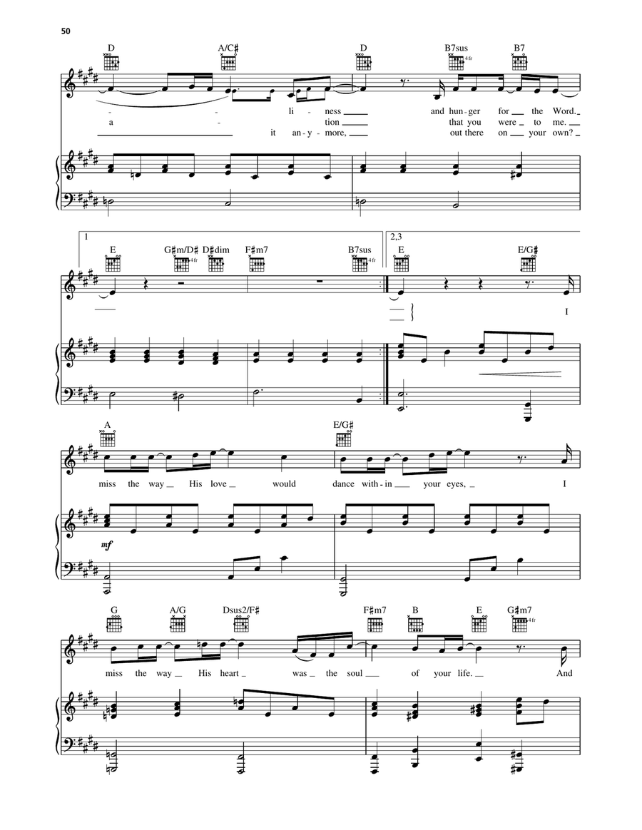 I Miss The Way I Miss The Way Piano, Vocal, Guitar scores gallery preview page 2