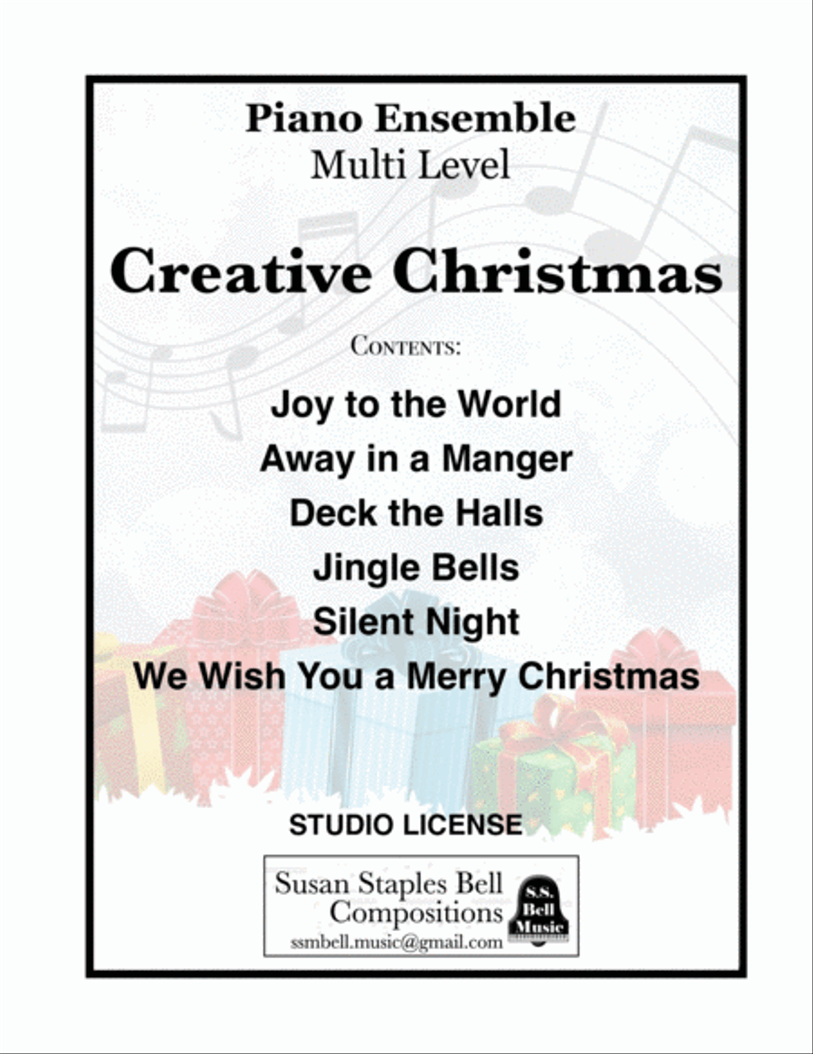 Creative Christmas: Six Carols for Interactive Ensembles Piano Duet scores gallery preview page 2