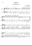 Menuet from Partita VIII for guitar duo