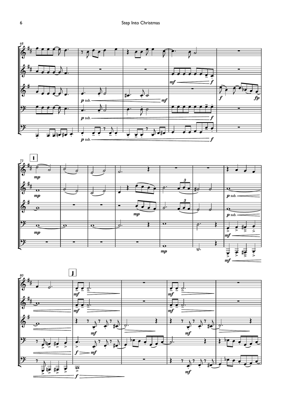 Step Into Christmas Step Into Christmas Brass Ensemble scores gallery preview page 6