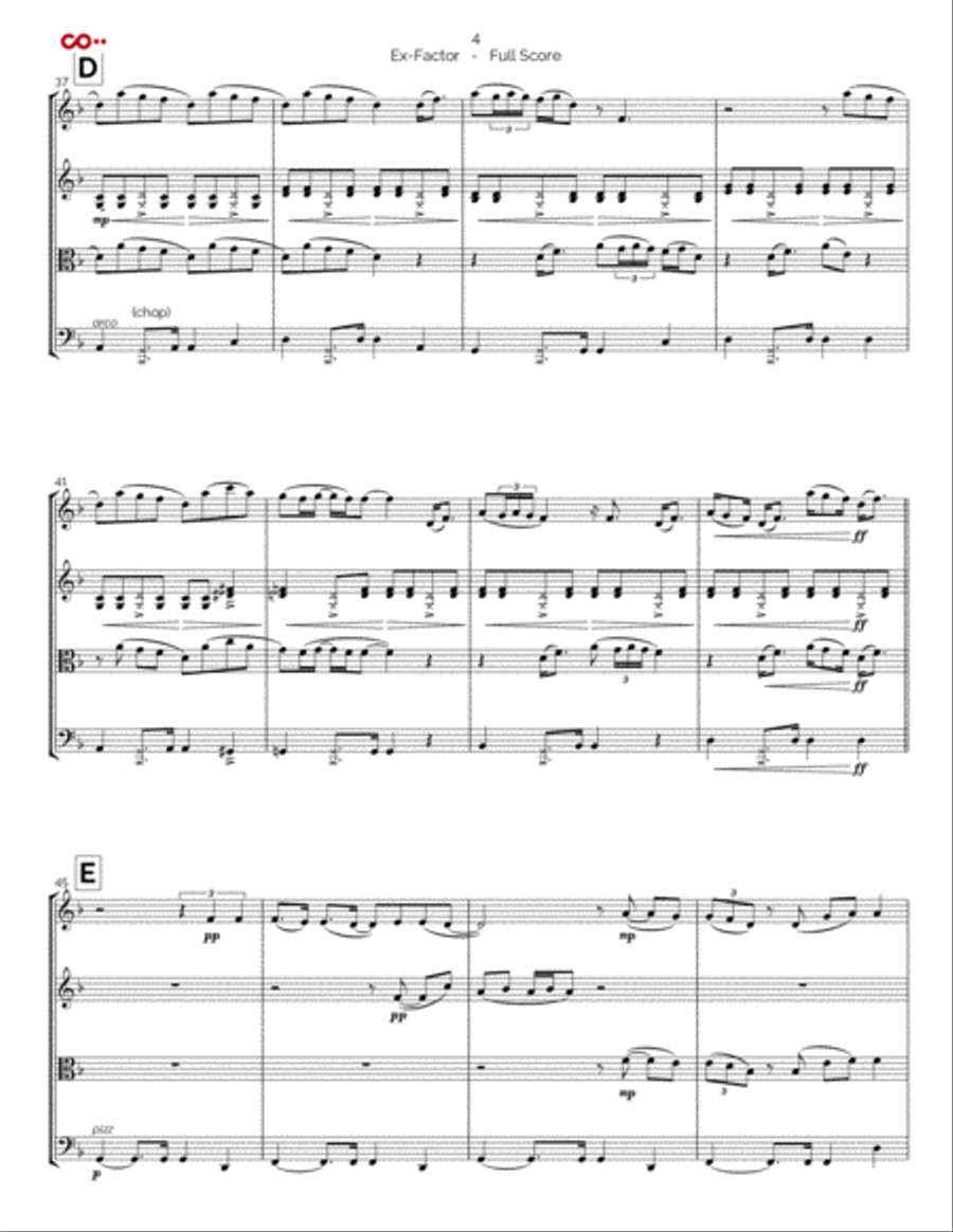 Ex-factor Cello scores gallery preview page 4