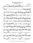 Invention No. 3 in C minor for two voices