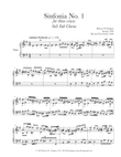 Sinfonia No. 1 in E minor for three voices