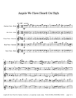 Angels We Have Heard On High for Woodwind Quartet in Schools