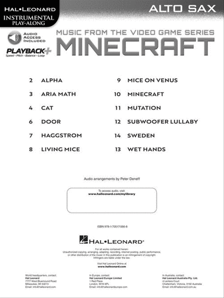 Minecraft – Music from the Video Game Series Alto Saxophone scores gallery preview page 3