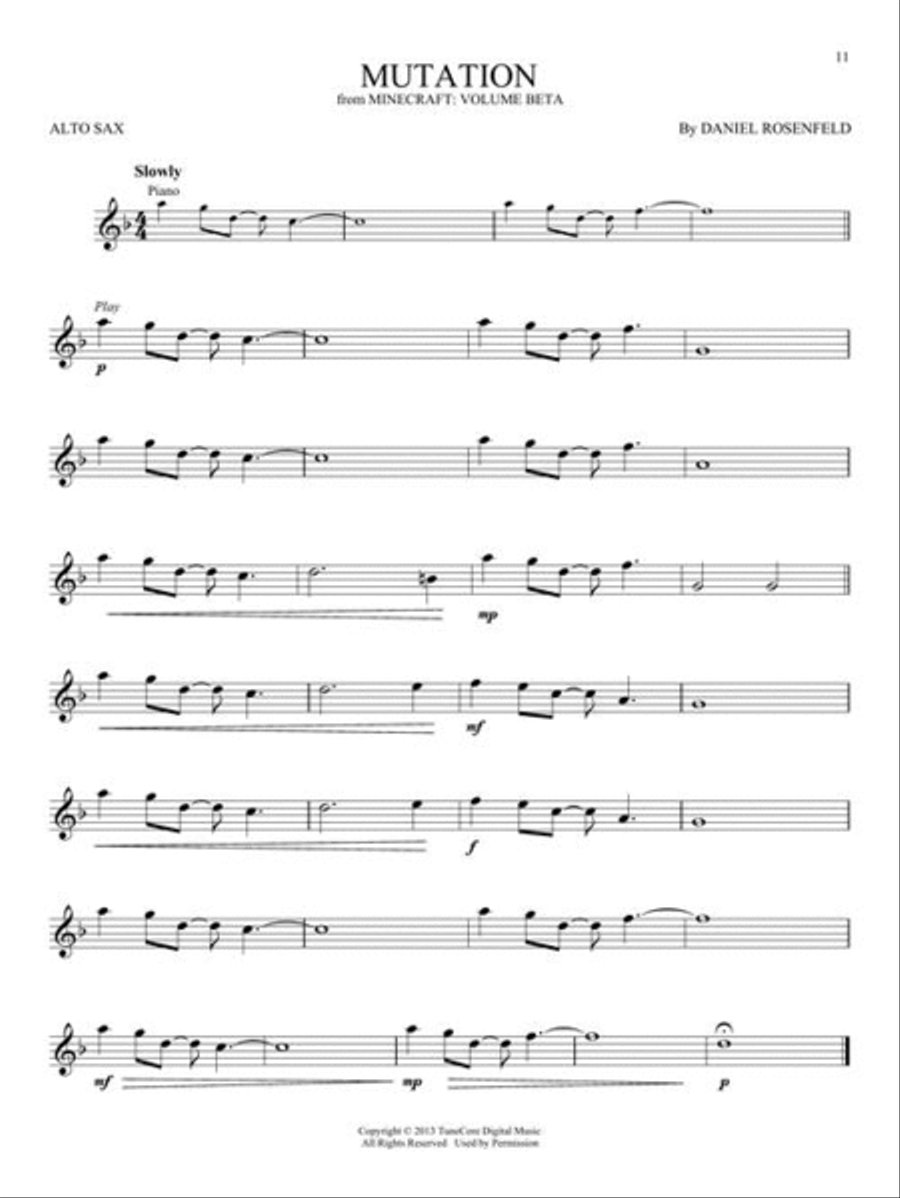 Minecraft – Music from the Video Game Series Alto Saxophone scores gallery preview page 5