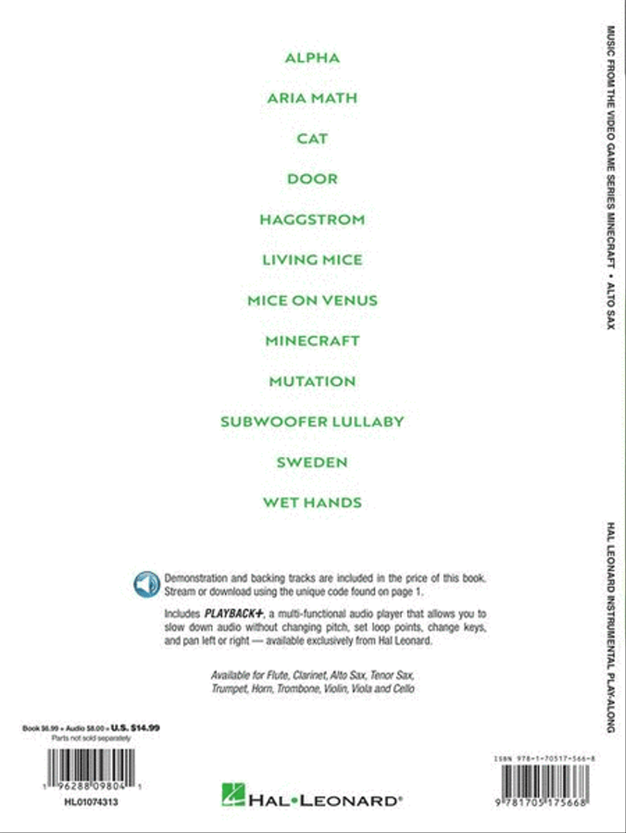 Minecraft – Music from the Video Game Series Alto Saxophone scores gallery preview page 7
