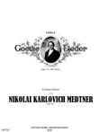Zwölf Goethe Lieder