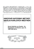 Sechs Gedichte von Goethe