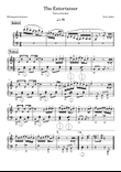 The Entertainer - easy piano