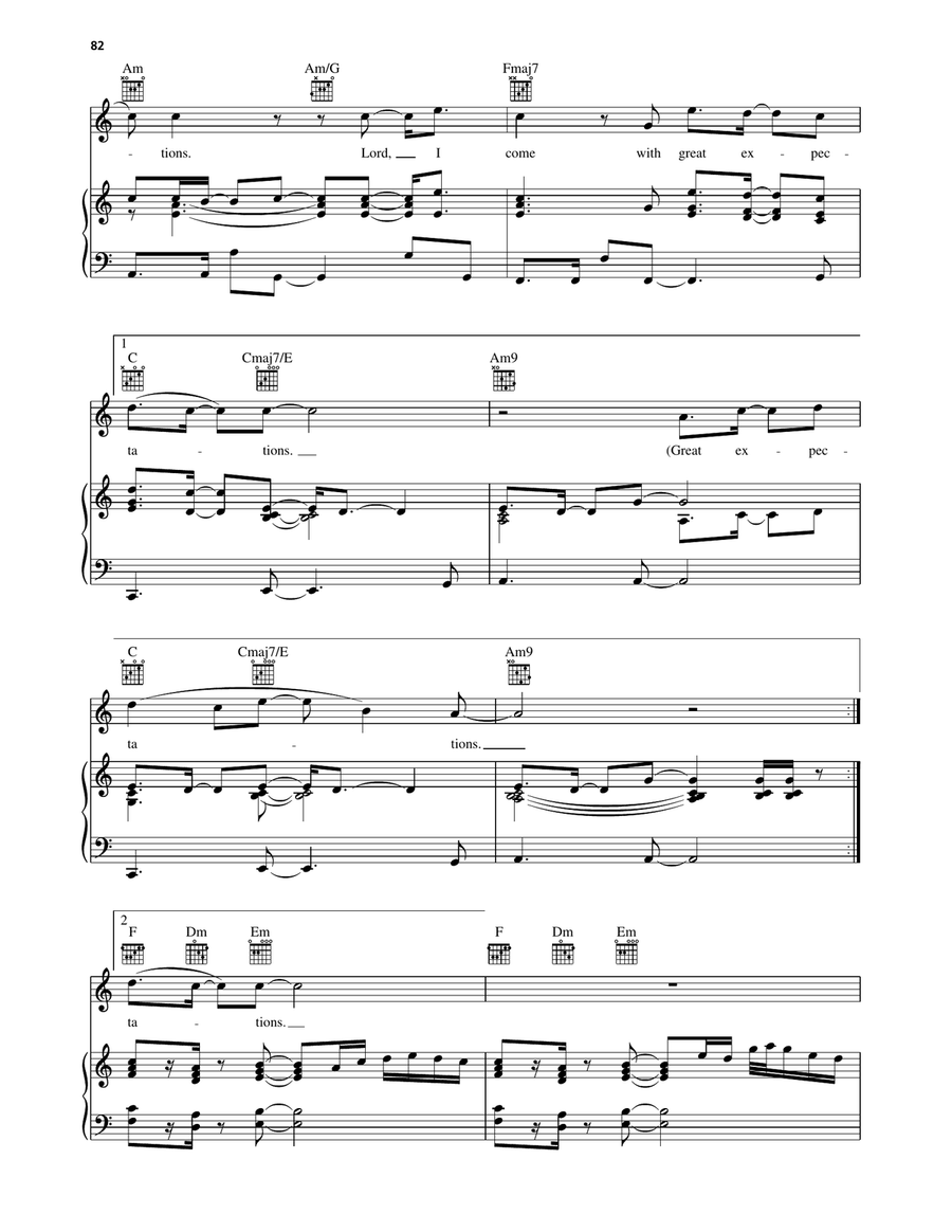 Great Expectations Great Expectations Piano, Vocal, Guitar scores gallery preview page 5
