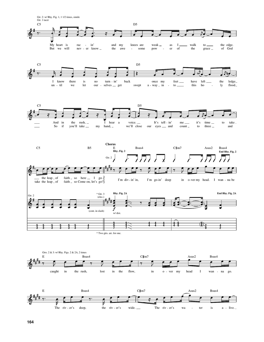 Dive Dive Guitar Tablature scores gallery preview page 3