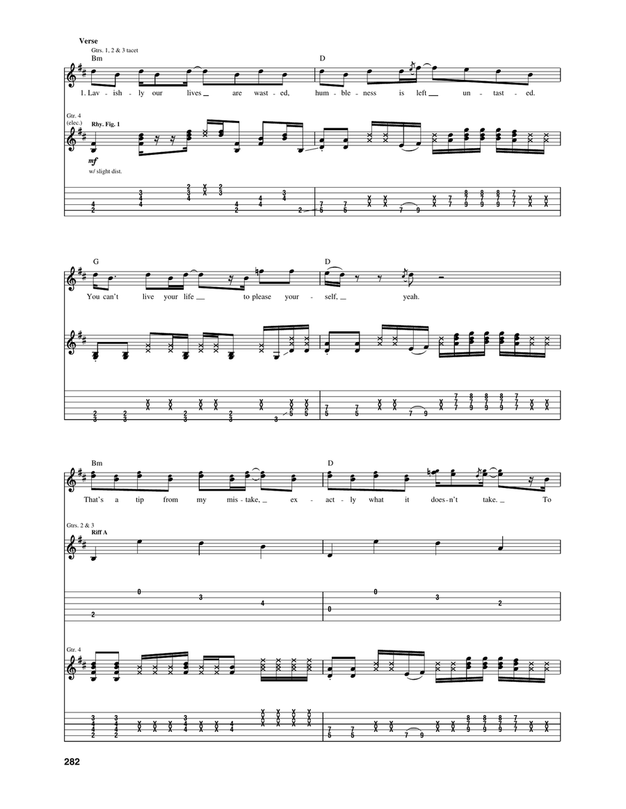 Get Down Get Down Guitar Tablature scores gallery preview page 2