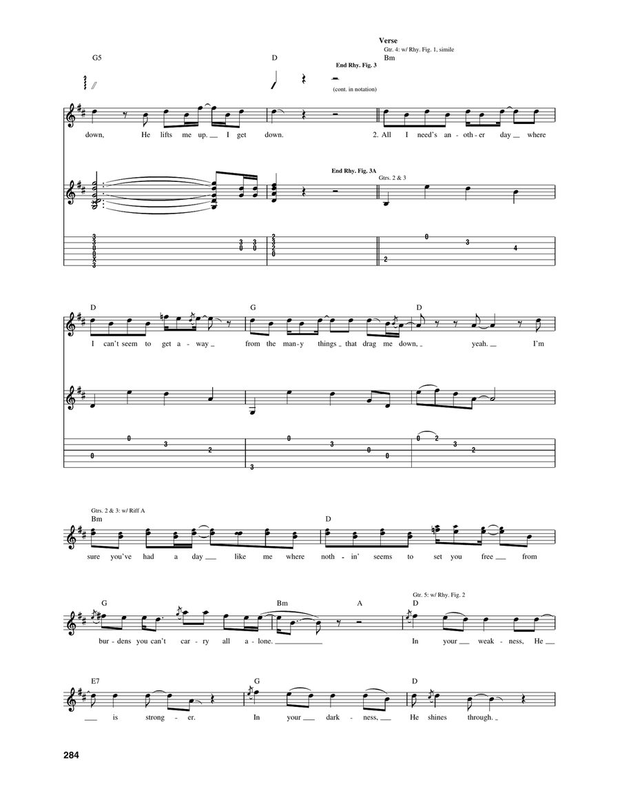 Get Down Get Down Guitar Tablature scores gallery preview page 4