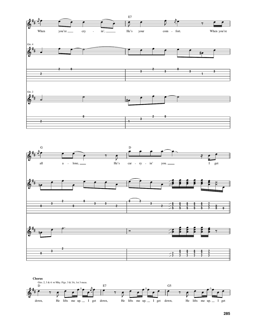 Get Down Get Down Guitar Tablature scores gallery preview page 5
