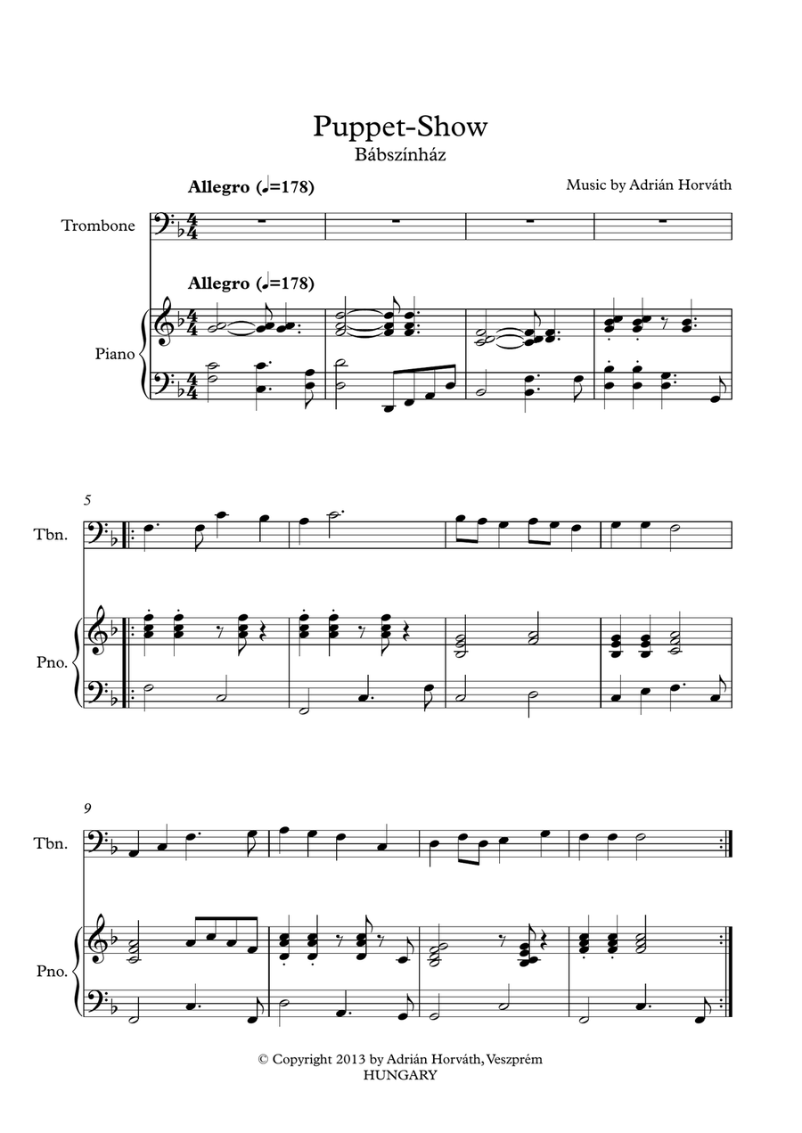 Puppet Show Puppet Show Piano scores gallery preview page 2