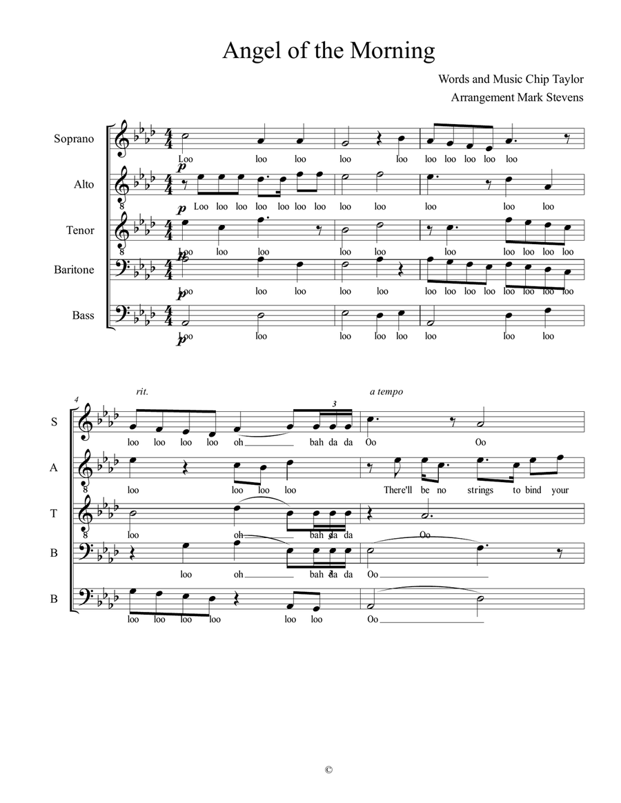 Angel Of The Morning Angel Of The Morning Choir scores gallery preview page 2