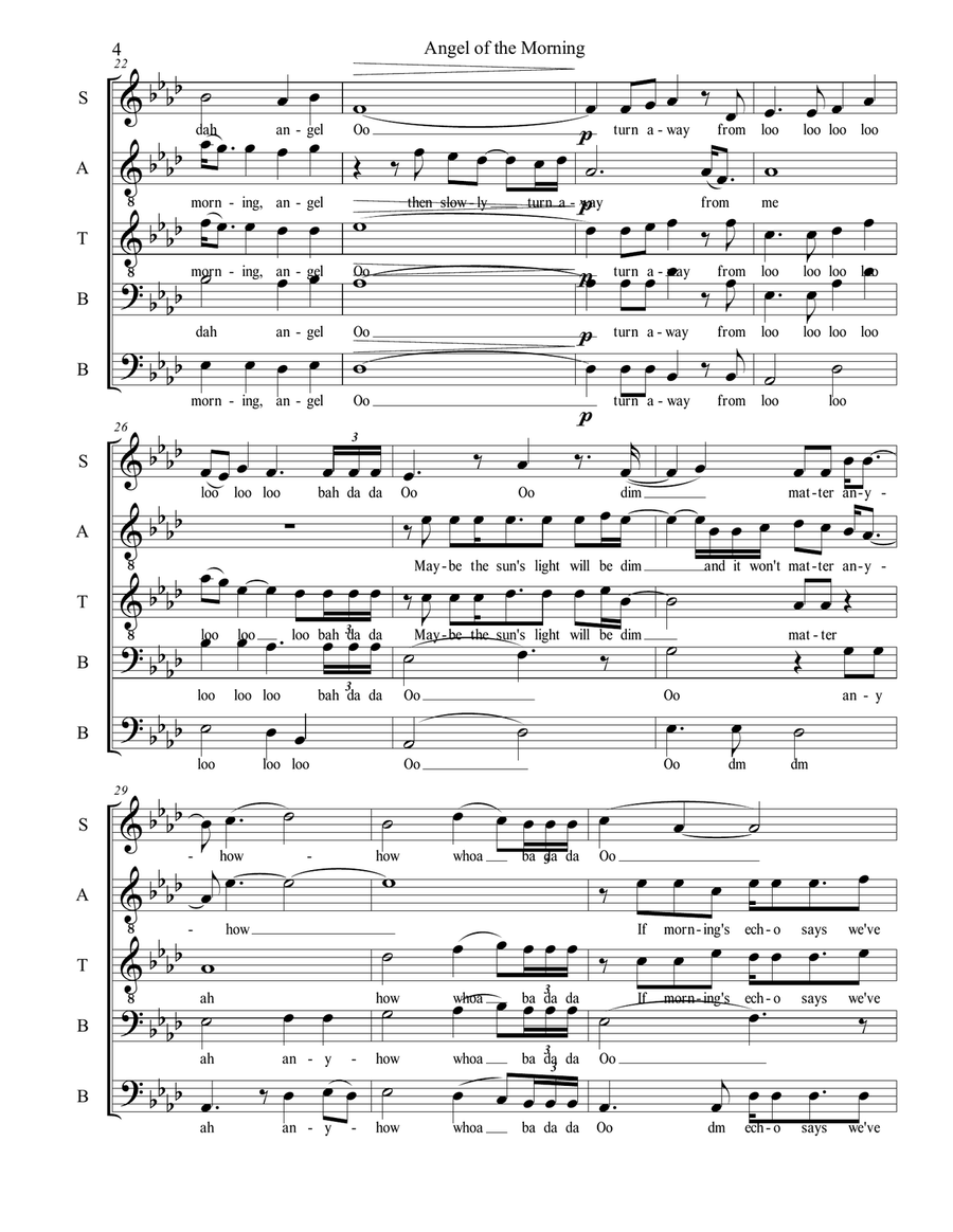 Angel Of The Morning Angel Of The Morning Choir scores gallery preview page 5