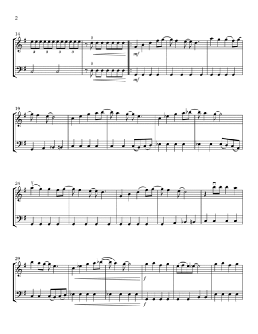 All I Want For Christmas Is You String Duet scores gallery preview page 2