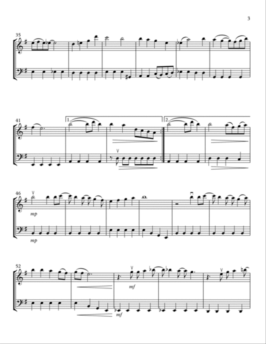 All I Want For Christmas Is You String Duet scores gallery preview page 3