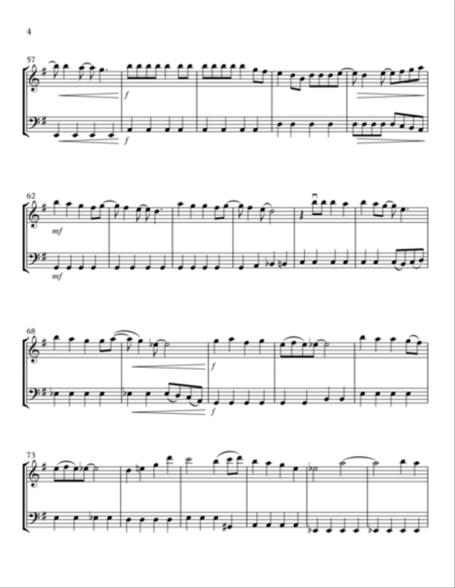All I Want For Christmas Is You String Duet scores gallery preview page 4