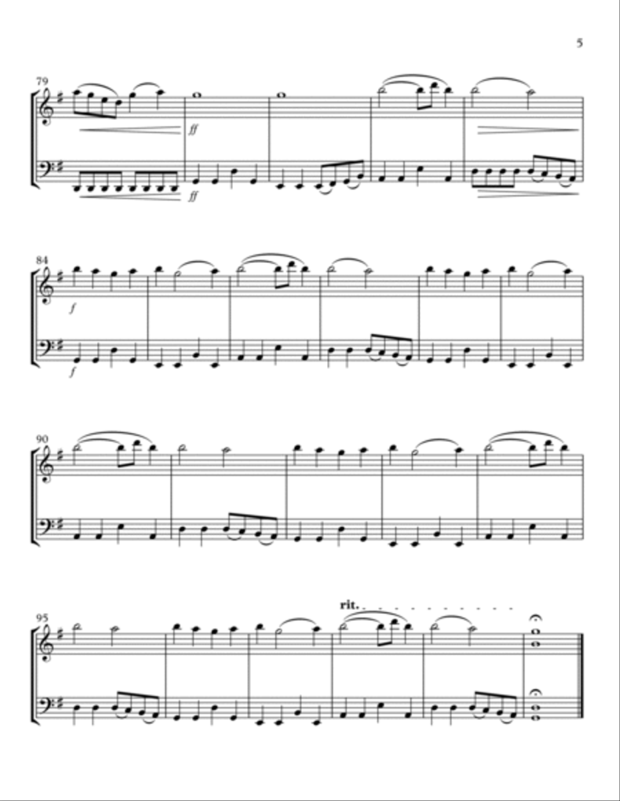 All I Want For Christmas Is You String Duet scores gallery preview page 5